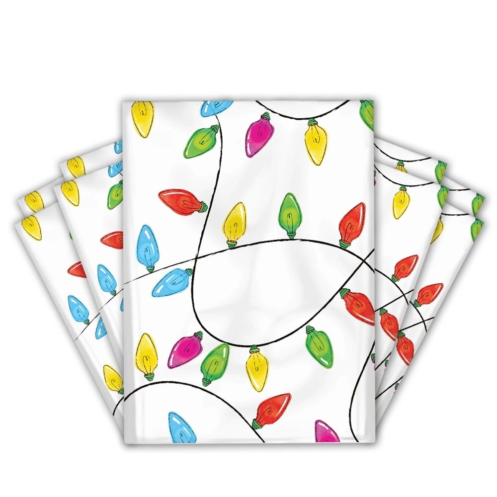 NEW! 20 Holiday Lights Poly Mailers 10 x 13 inch